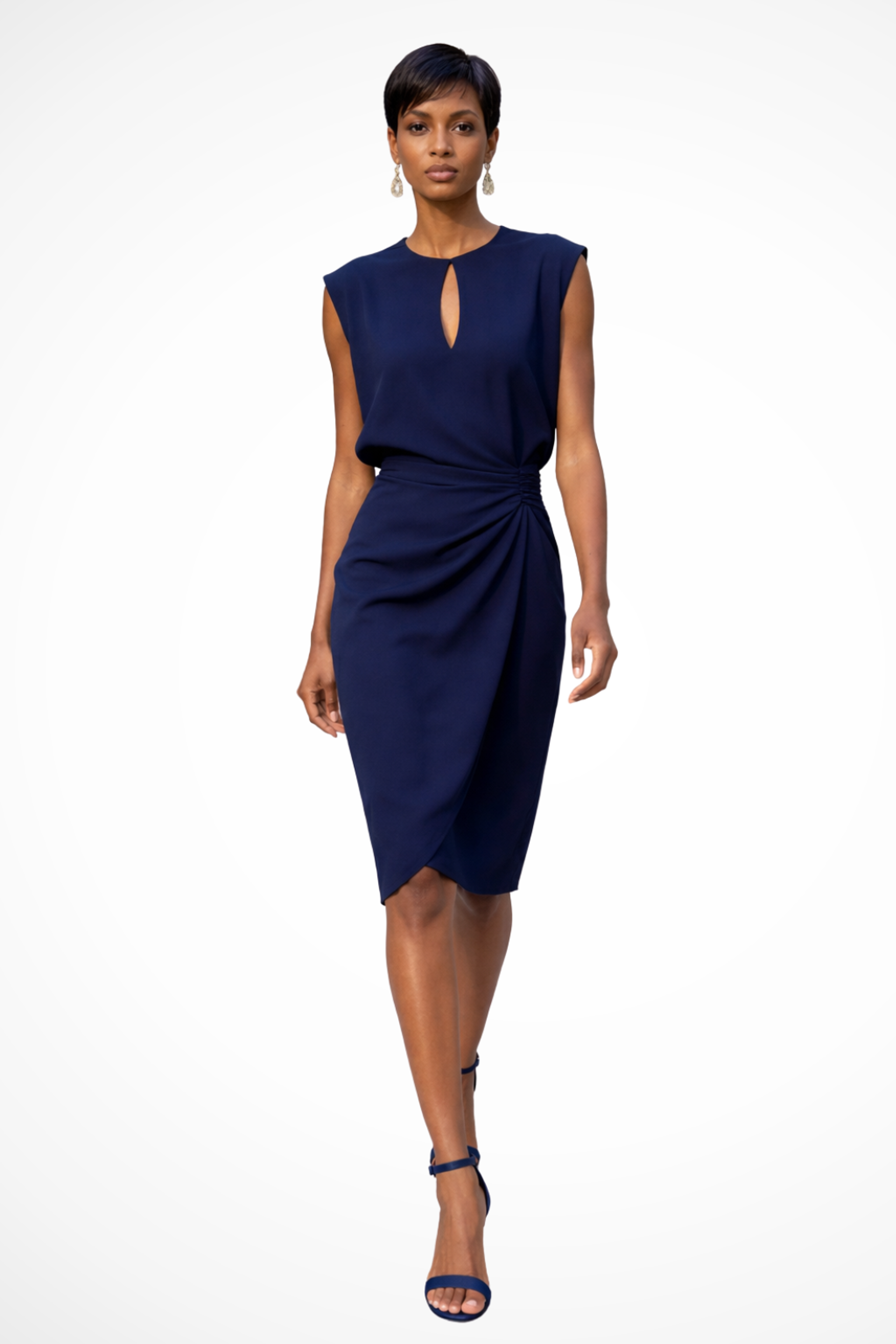 Mira Sante | Women's Ruched Midi Dress