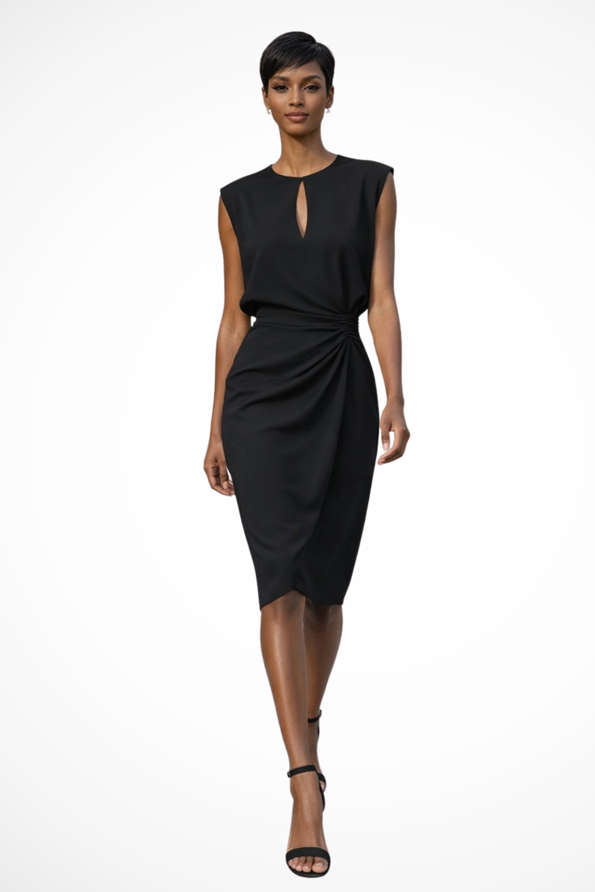 Mira Sante | Women's Ruched Midi Dress
