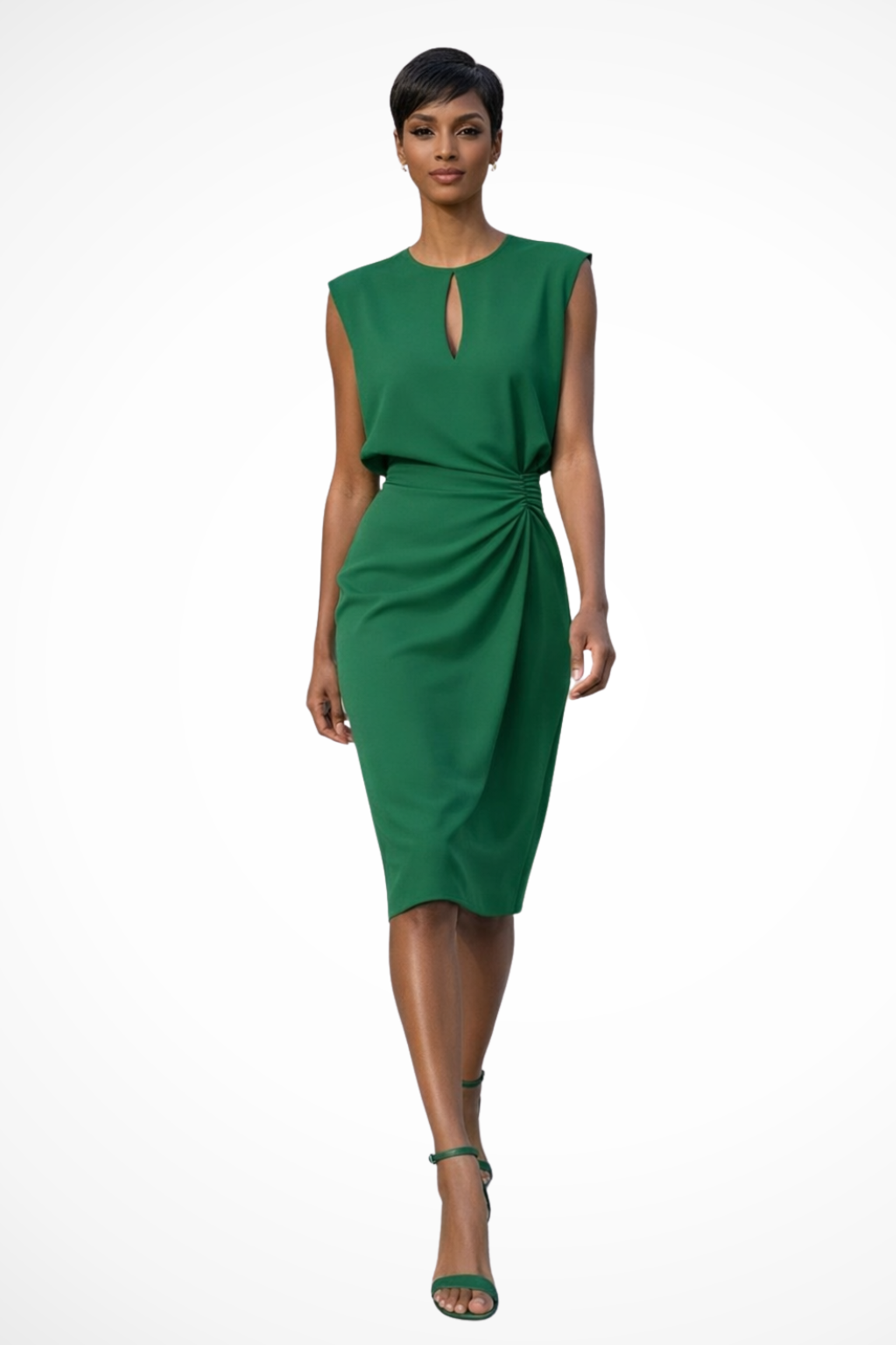 Mira Sante | Women's Ruched Midi Dress