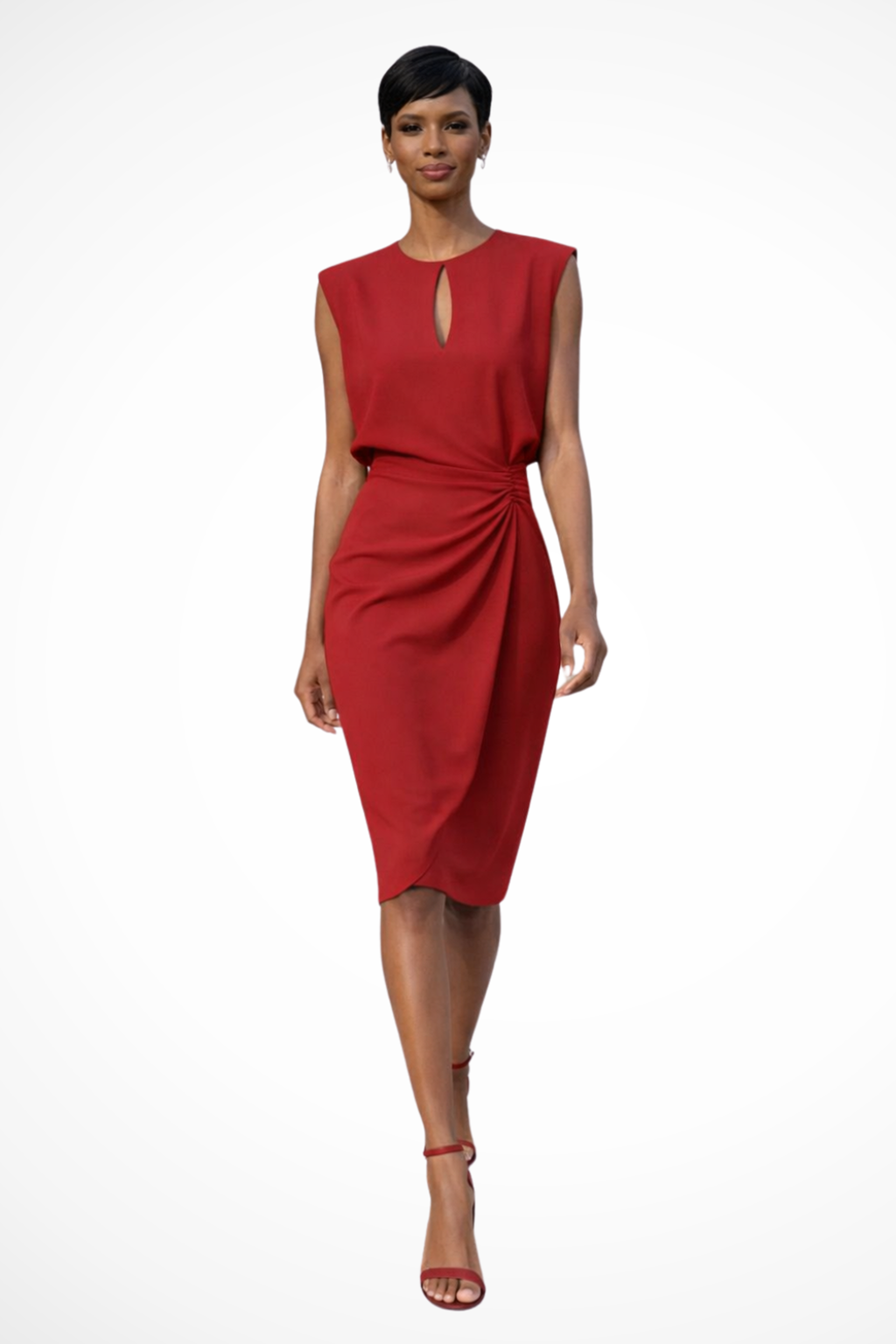 Mira Sante | Women's Ruched Midi Dress